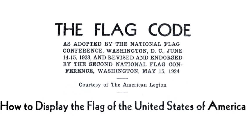The Flag Code — American Legion